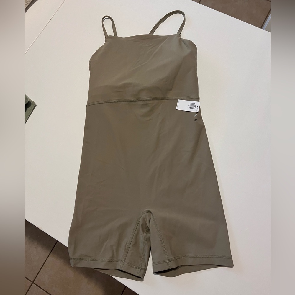 Old Navy Powerlite Lycra Olive Green Activewear Romper